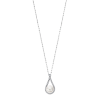 Collana Lotus Donna Lotus Pearls in Argento Perla LP3481-1/1 - LP3481-1/1